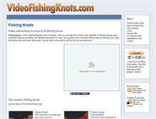Tablet Screenshot of kwww.videofishingknots.com